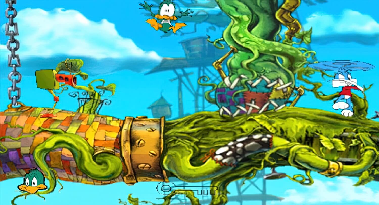 Tiny Toon Adventures - The Great Beanstalk - геймплей игры на PlayStation